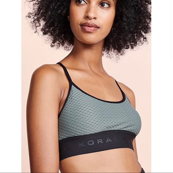 NWT Koral Sweeper Netz Sports Bra in Agave - Picture 5 of 12